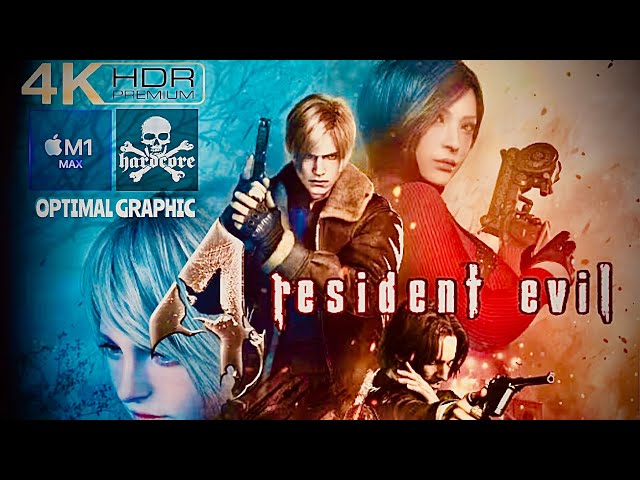 RESIDENT EVIL 4 (2023) : HARDCORE: Optimal 4K XDR: FULL GAME HORROR ACTION  MOVIE