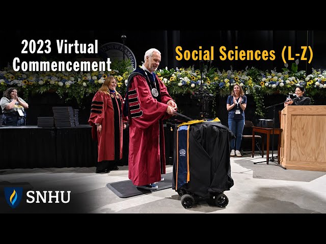 Virtual Commencement: Social Sciences (Last Names L-Z), Saturday, Dec 9 at 2pm ET