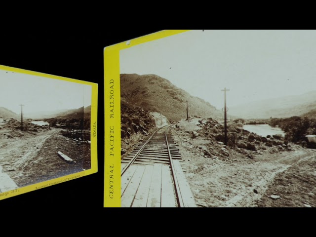 Below Camp 37, lower canyon of Truckee, late 1860s (VR 3D still-image)