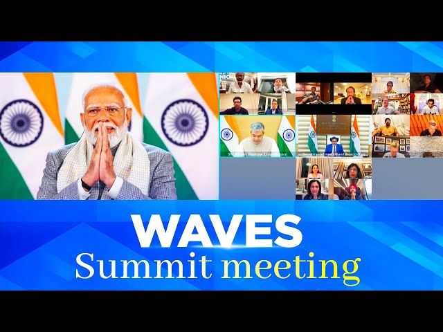 PM Modi chairs a meeting on WAVES Summit