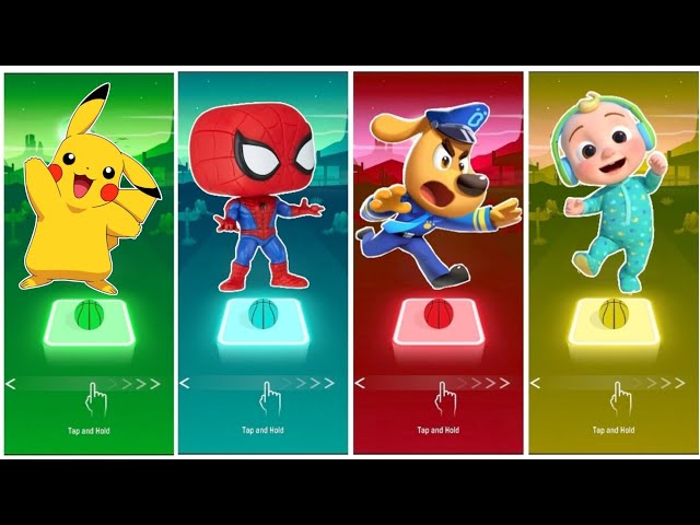 Pikachu 🆚 Funko pop marvel 🆚 Sheriff labrador 🆚 Cocomelon.🎶 Who is best?