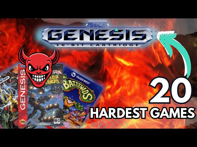 😭 20 Sega GENESIS HARDEST games |  Have you BEAT any of these 👿HELL's creations❓