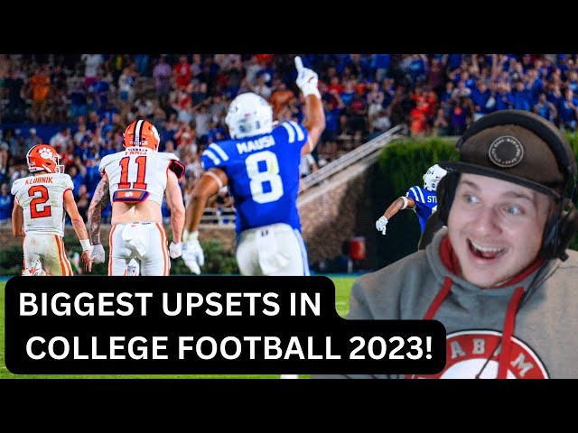 Alabama Fan Reacts - Biggest Upsets of the 2023-24 College Football Season