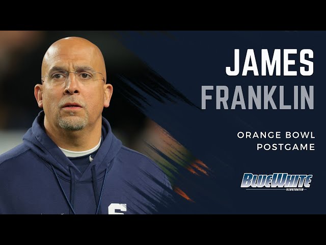 Penn State head coach James Franklin, QB Drew Allar and RB Nick Singleton recap loss in Orange Bowl