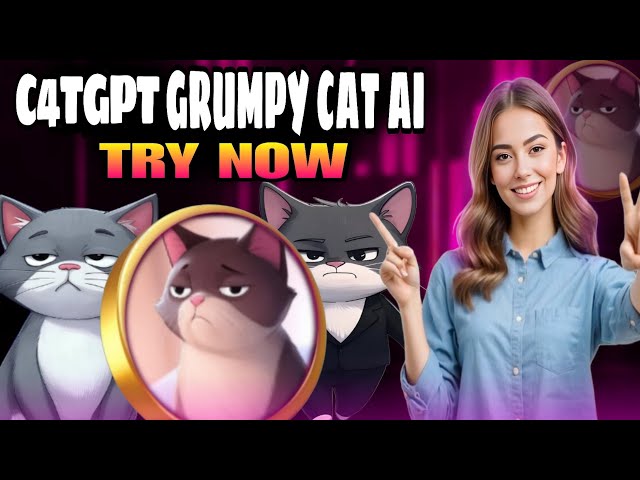 🚀C4GPT GRUMPY CAT AI 😺 😺 💎THE  PERFECT💥💥🚀 MEMECOIN FOR THE AI AND CRYPTO ENTHUSIASTSI!🔥🚀 🐾