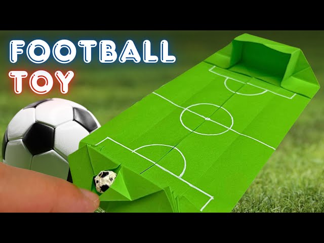 How to Make Paper Football Toy | Easy Origami Football Toy | Moving Paper Toys | Paper Shooting Game