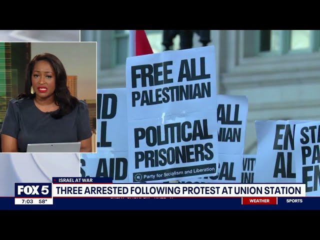 3 arrested at pro-Palestine rally in DC