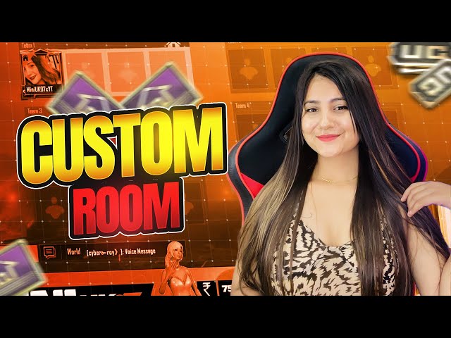 CUSTOM ROOMS |BGMI LIVE  | #bgmilive #shortvideo #girlgamer #shortsfeed #live #pubgmobile