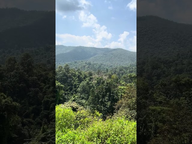 Mountain view from Buatong Waterfall, Chiang Mai, Thailand