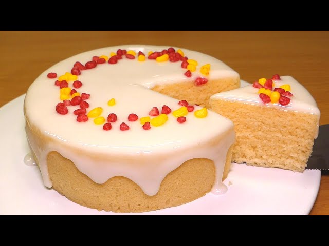 Moist Lemon Cake Without Oven | In 5 minutes! Quick lemon cake with glaze