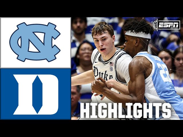 North Carolina Tar Heels vs. Duke Blue Devils | Full Game Highlights | ESPN College Basketball