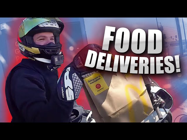 We Became Postmates Drivers on Our Motorcycles for a Day! [Motovlog 356]