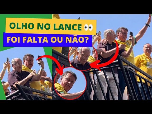 Bolsonaro empurrou ou não? Chama o VAR