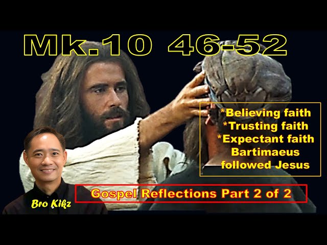 Blind Bartimaeus receives his sight part 2 of 2