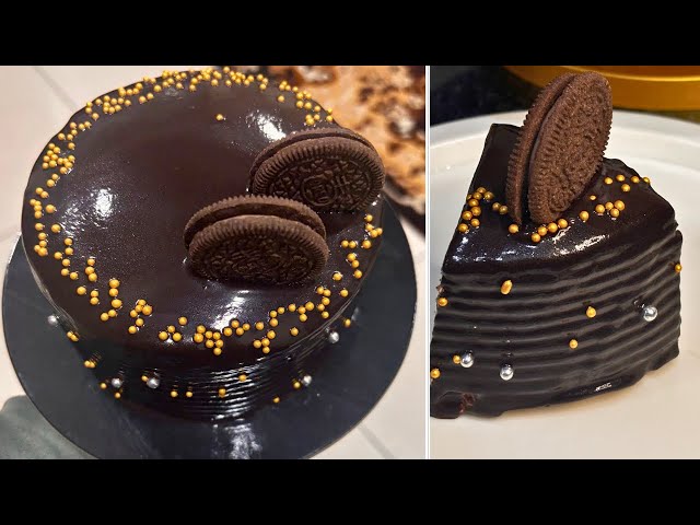 बिना Premix ,बिना Oven के गैस पर बनाए cake |without Nozzle Cake सजाना सीखे |Step by Step 🎂 Tutorial.