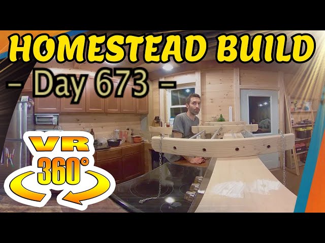 Homestead Building - DIY Pot Rack for CHEAP! Hanging a Pot Rack