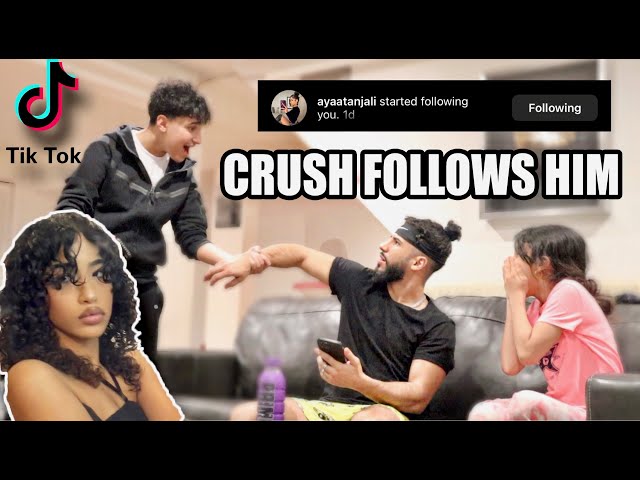 Famous Tik Tok Crush Followed Him!! *EVIL PRANK* (She Actually Did But..)