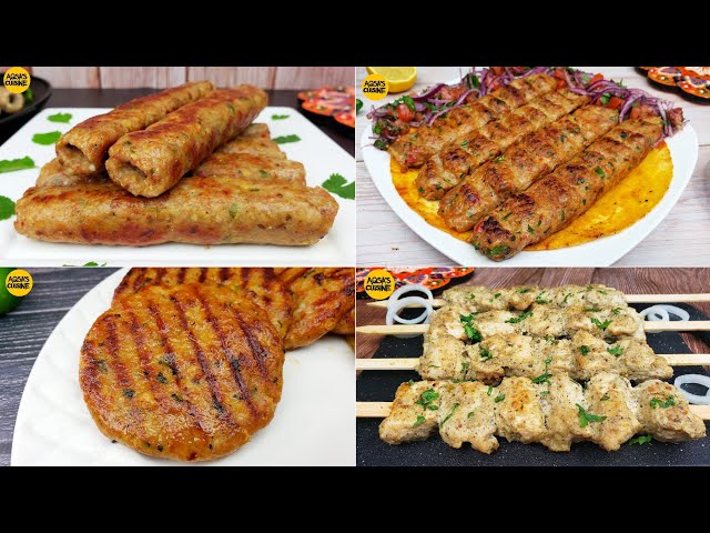 Chicken Kabab ❗️5 Recipes Ramadan & Eid Special, Turkish Adana Kebab, Seekh Kabab, Malai Boti Kabab