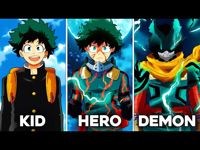 All Deku's Forms In MHA (full cowl, demon...)