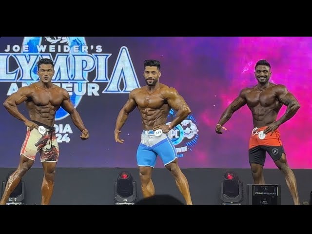 Abhishek Yadav Entry Comparison Pre Judging | Amateur Olympia | IHFF Sheru Classic Mumbai 2024