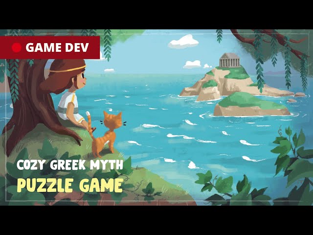 🔴 Working on my Cozy Greek Myth Puzzle Game! | Chill Game Dev Stream  ;)