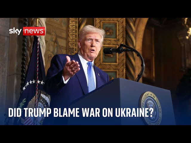 Trump appears to blame Ukraine for war against Russia