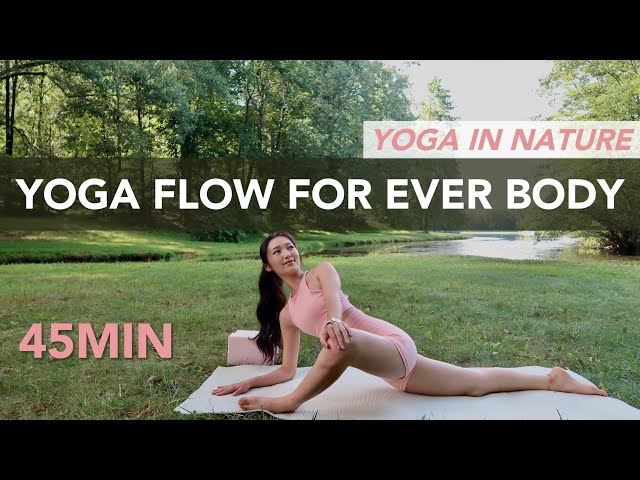 45-Min Yoga Flow For Every Body • Ignite Your Inner Light | Gently Stimulating | Yoga in Nature [4K]