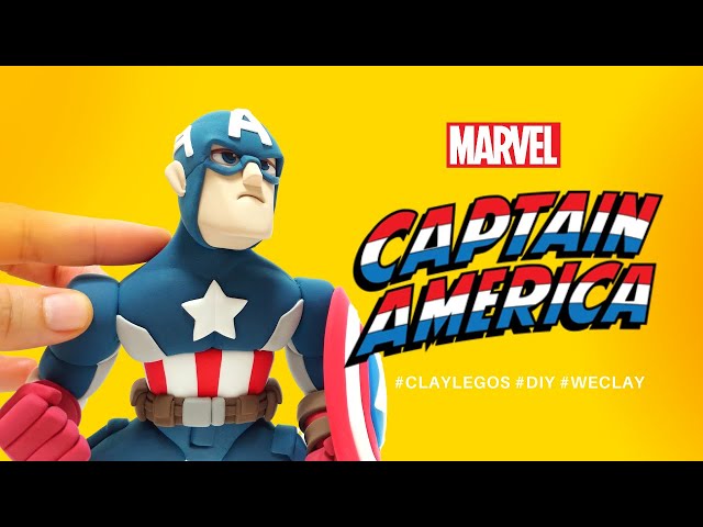 Marvel Heroes Clay Art #2: Captain America with Air Dry Clay| Fun and Engaging Clay Challenge