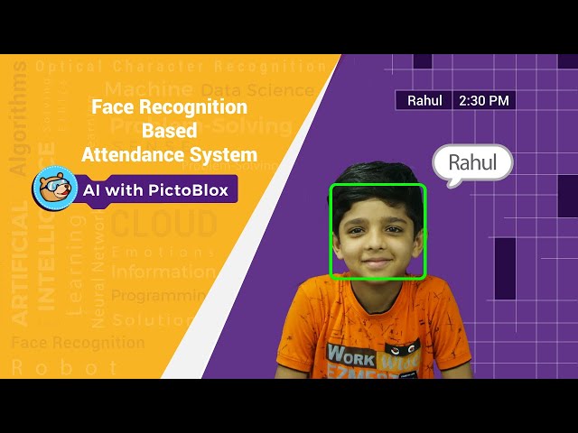 Attendance Monitoring System Based on Face Recognition in PictoBlox | AI and ML Projects for Kids