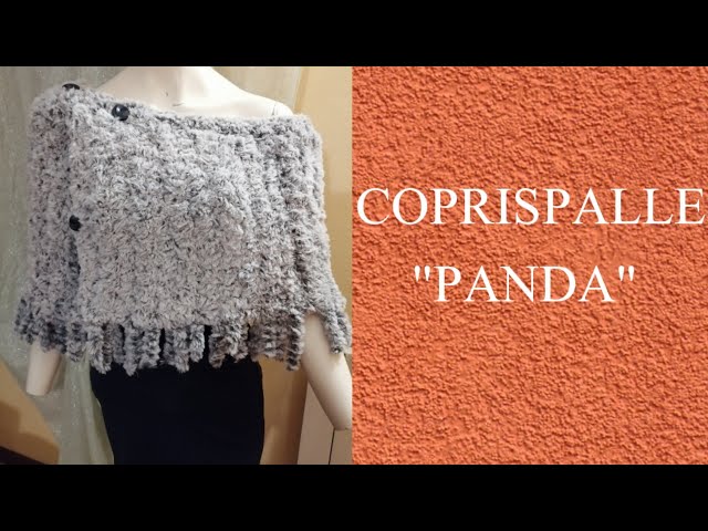 UNCINETTO: COPRISPALLE  PONCHO "PANDA"