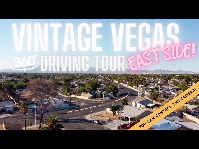 VINTAGE VEGAS ON THE EAST SIDE! 3 Different Neighborhoods | 360º Driving Tour, Moving to Las Vegas