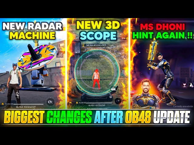 OB48 UPDATE FREE FIRE l FREE FIRE NEW UPDATE l FREE FIRE OB48 UPDATE CHANGES | FF OB48 UPDATE