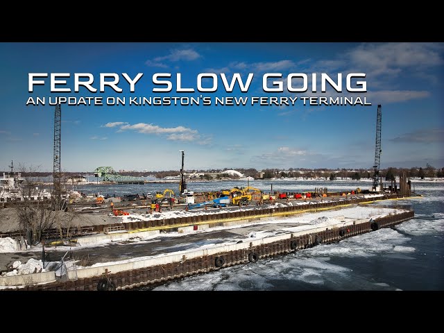 It's 'Ferry Slow Going' on the build of Kingston's new ferry terminal   4K