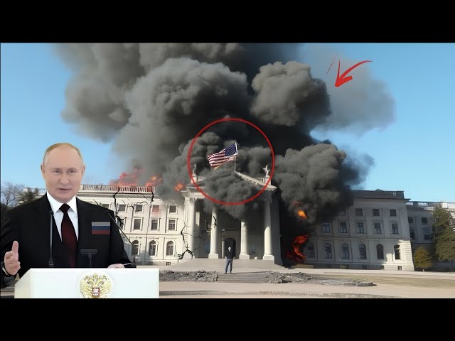 13 minutes ago! The US presidential palace in Washington was bombarded by 8 Russian KA-52 helicopter