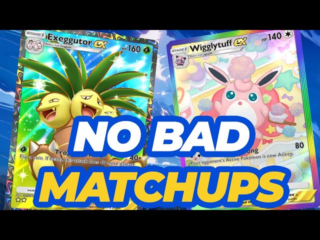 Wigglytuff EX Exeggutor EX has NO BAD MATCHUPS in Pokemon Pocket