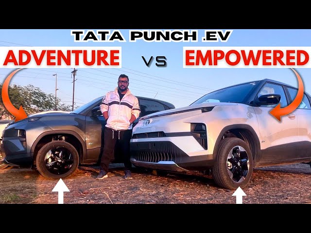 Tata PUNCH EV Empowered vs Adventure Variant. Features Compare. Value For Money Variant?