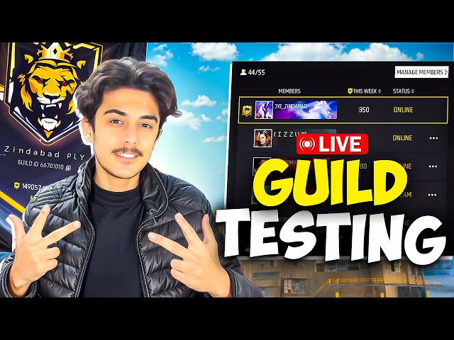 [LIVE] Guild Test | Esports & Free Style Players Required | Garena Free Fire