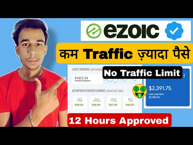 Ezoic Account Setup [Full Tutorial] - 🤑 12 Hour me approval, Adsense, adx alternative alternative