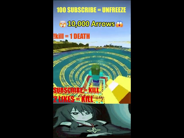 CAN 10,000 GOLDEN ARROW BEAT MEGA ZOMBIE 😱😱???!!! #shorts #minecraftshorts #minecraft