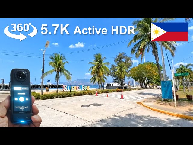 Insta360 X4 5.7K Active HDR in 360 Sample Video in Subic Bay, Philippines