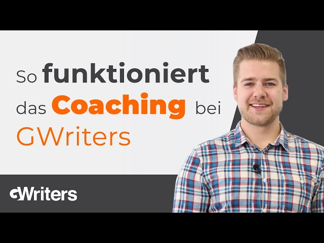 So funktioniert das Coaching bei GWriters