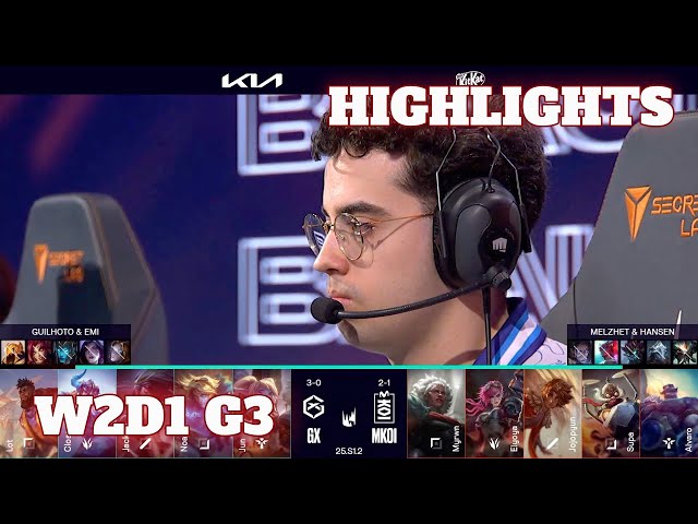 GX vs MKOI - Highlights | Week 2 Day 1 LEC Winter 2025 | GIANTX vs Movistar KOI W2D1