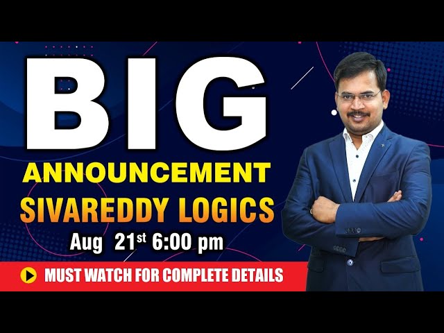 OFFLINE - ONLINE అంతకుమించి || BIG ANNOUNCEMENT FROM SIVA REDDY LOGICS || #sivareddylogics