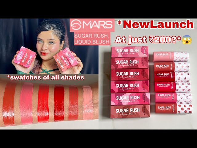 *New MARS Sugar Rush Liquid Blush All Shades Swatches & Honest Review || Swatches in Natural Light