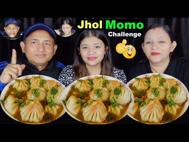 JHOL MOMO EATING CHALLENGE @BudaBudiVlogs