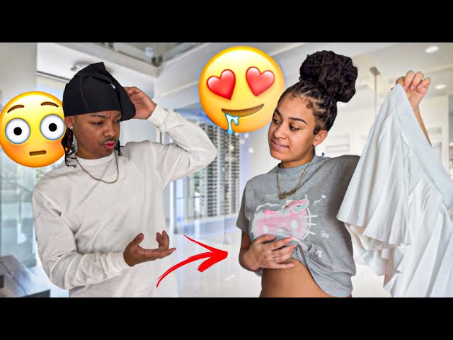 MY PREGNANT FIANCE WALKS AROUND WITH NO PANTS ON TO GET MY REACTION 😳