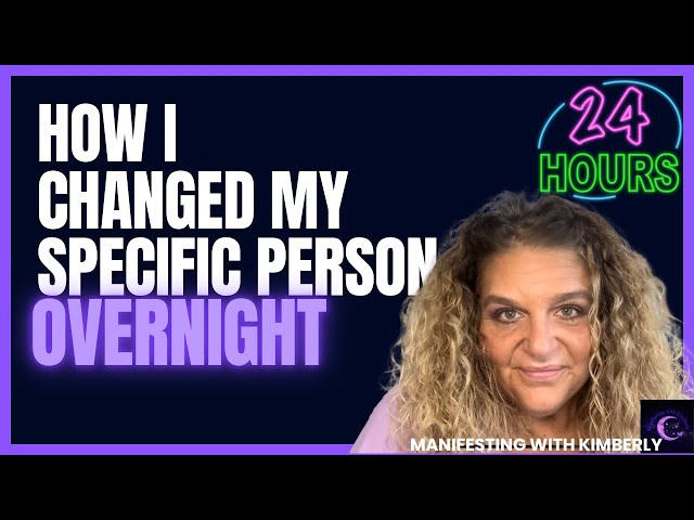 CHANGE SP OVER NIGHT - HOW I DID IT!!! | Manifesting with Kimberly | Neville Goddard