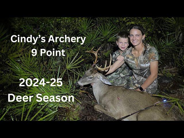 2024 Florida Public Land Archery Buck, Cindy’s 9 Point on Central Florida Management Area