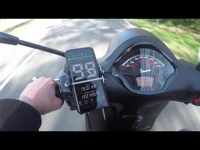 Vespa GTS 300 hpe acceleration  0-110 km/h