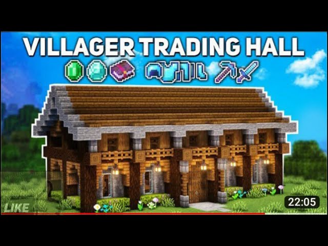 making trading hall minecraft |minecraft me trading hall kaise banaye